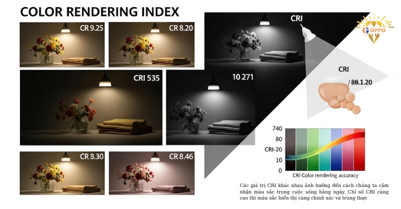 Tầm quan trọng của chỉ số CRI trong ánh sáng chiếu sáng