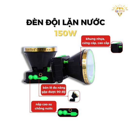 chi tiết đèn đội lặn nước 150w