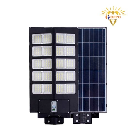 sử dụng đèn đường cảm biến thông minh liền thể đôi 500w