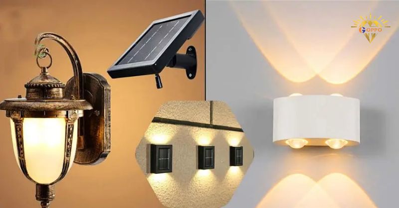 đèn năng lượng mặt trời gắn tường