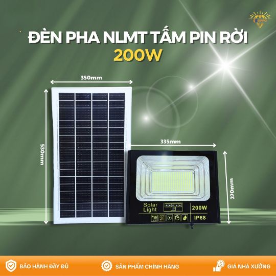 đèn chiếu sáng năng lượng mặt trời 200w
