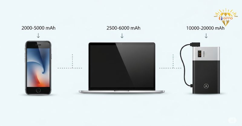 Các Mức Dung Lượng Mah Phổ Biến Trên Thiết Bị