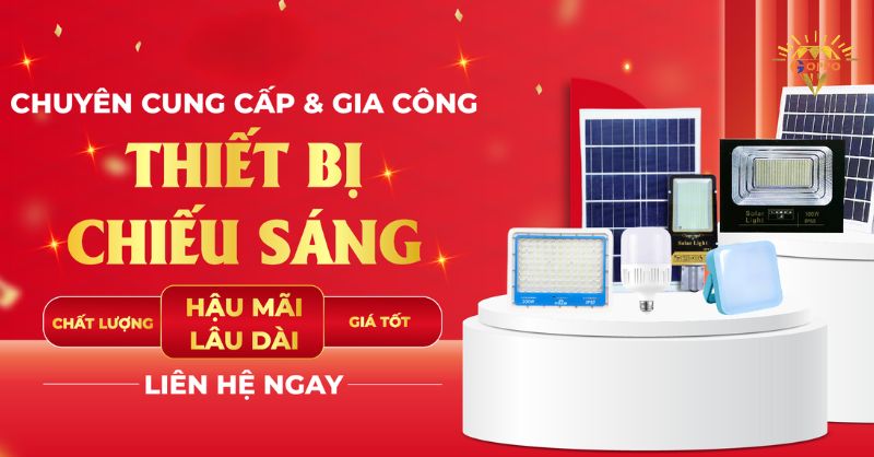 gia công đèn năng lượng mặt trời