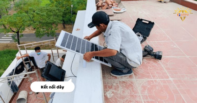 lắp đặt đèn năng lượng mặt trời