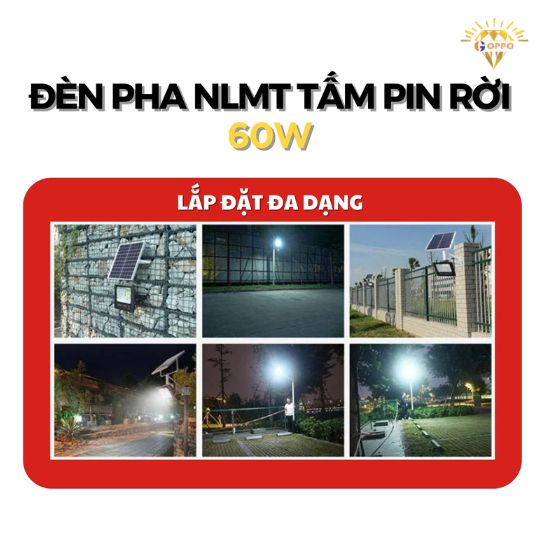 lắp đặt đèn pha nlmt 60w đơn giản