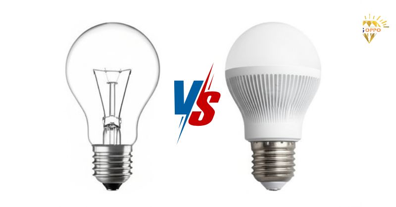 So sánh với đèn sợi đốt