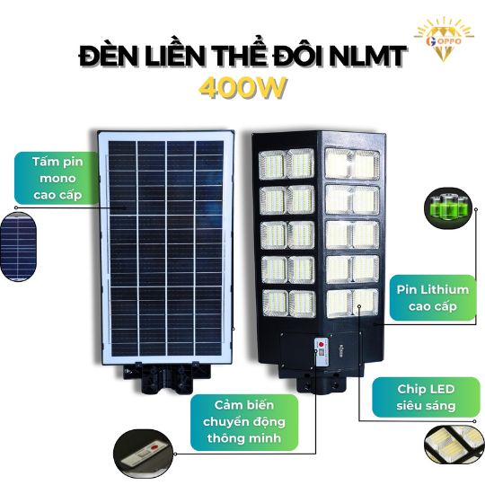 đèn led năng lượng mặt trời liền thể