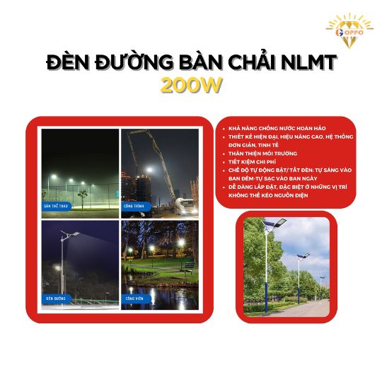 Ứng dụng thực tế của đèn bàn chải năng lượng mặt trời 