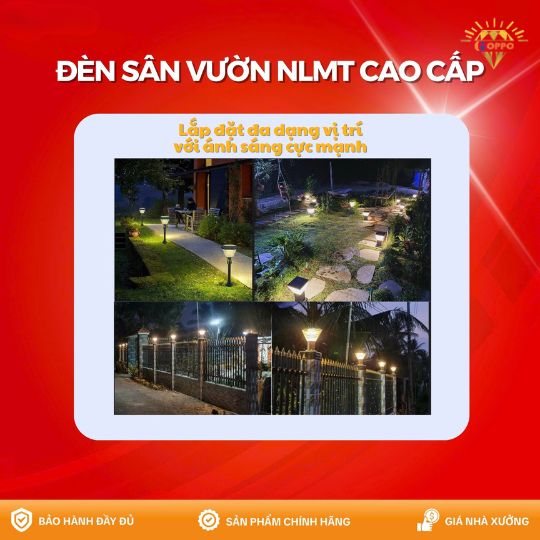 lựa chọn vị trí lắp đặt đèn năng lượng mặt trời sân vườn