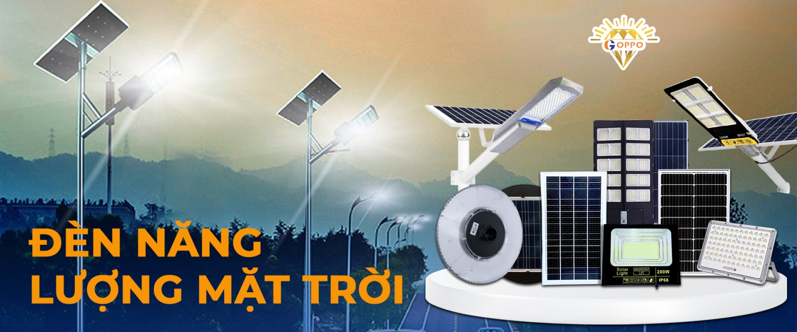 các loại đèn năng lượng mặt trời goppo