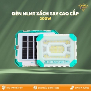 Đèn Năng Lượng Mặt Trời Cầm Tay 200W