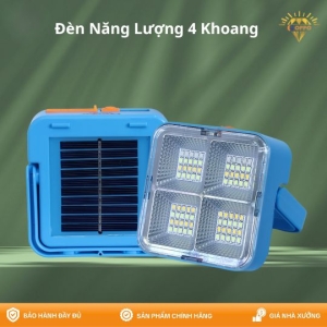 Đèn Năng Lượng Mặt Trời Mini 4 Khoang