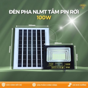 Đèn Pha Năng Lượng Mặt Trời 100W