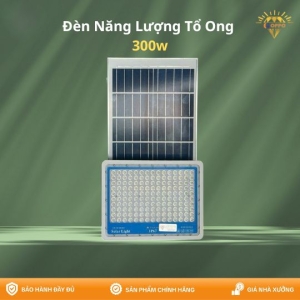 Đèn Tổ Ong Năng Lượng Mặt Trời 300W