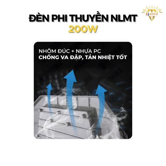 Đèn Năng Lượng Mặt Trời Phi Thuyền 200w