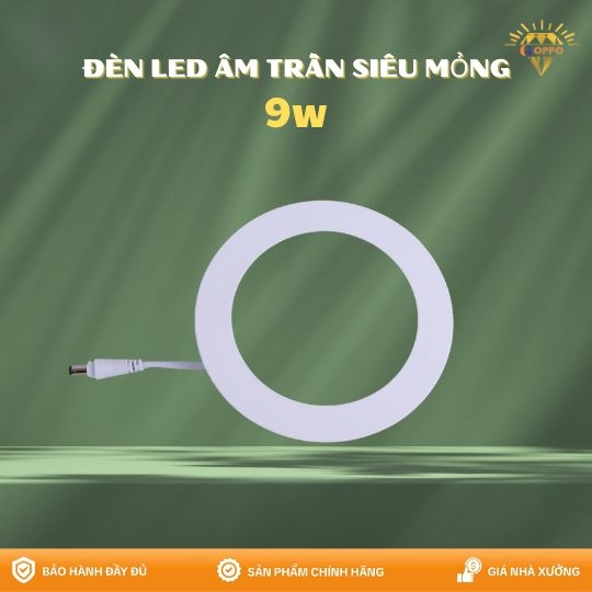 Đèn Led Âm Trần Siêu Mỏng 9w