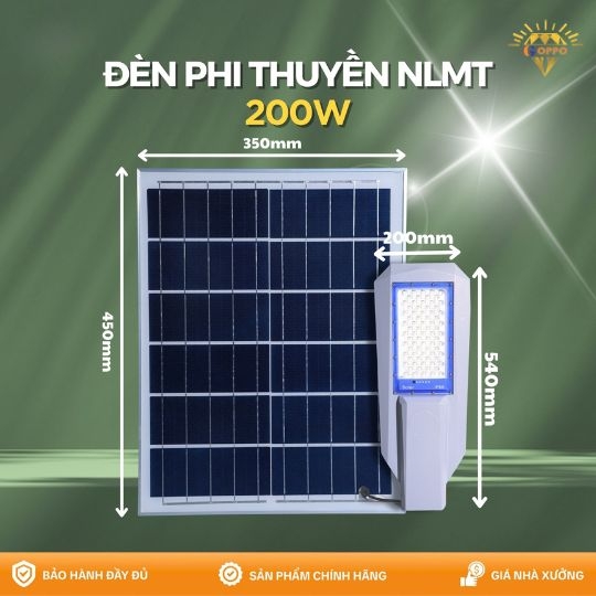 Đèn Năng Lượng Mặt Trời Phi Thuyền 200w