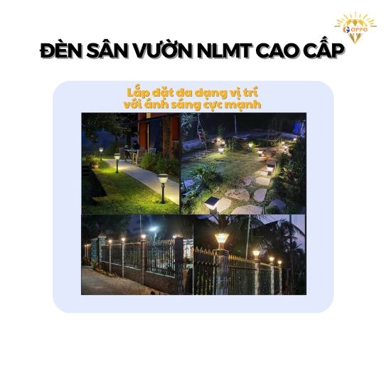 Đèn Năng Lượng Mặt Trời Sân Vườn