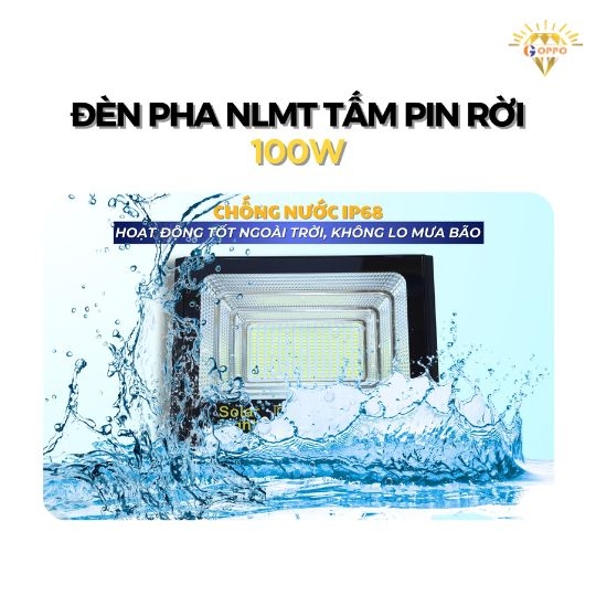 Đèn Pha Năng Lượng Mặt Trời 100W